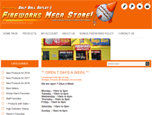 Tablet Screenshot of gogofireworks.com